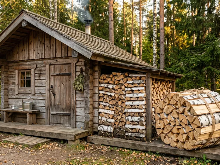Дровник под ключ — Белоомут